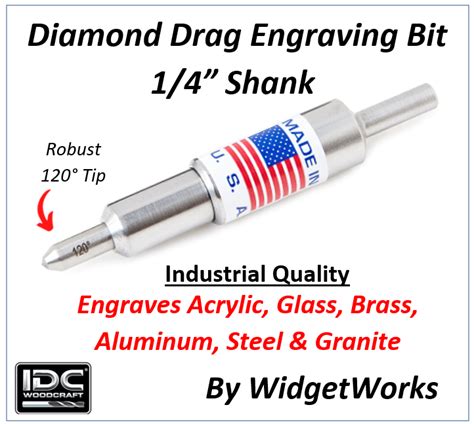 diamond drag engraving bit for cnc machines|widgetworks diamond drag engraving bit.